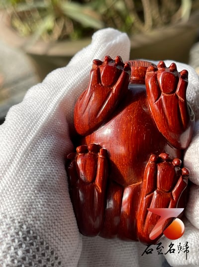 印度小葉紫檀高油密二膘材質 湘工手作【貔貅】7