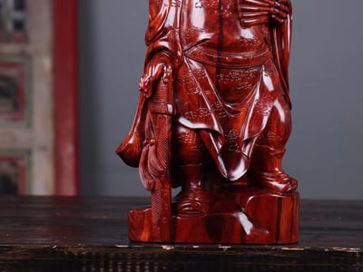 印度小葉紫檀精雕【天師鍾馗】5