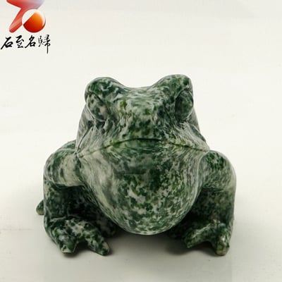 貴州頂級玉化蛇紋石【碧祥蛙】3