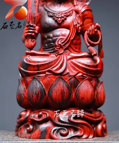 印度小葉紫檀 清刀手作【不動明王】高27公分6