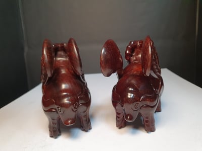 印度小葉紫檀去心純二膘老料【白澤-華藝款】4