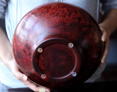 印度小葉紫檀瘤疤料製【招財麒麟-大滿罐】2