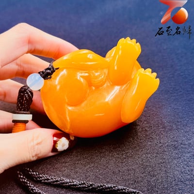 印尼金水凍【金珀凝瑞・抱福守財】6