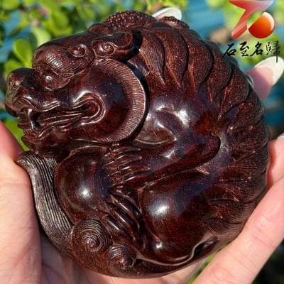 天然 印度小葉紫檀二膘料滿金星 湘工精雕  【有求必應】5