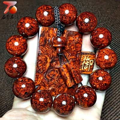 印度小葉紫檀18mm超爆滿纓子瘤疤【御】1