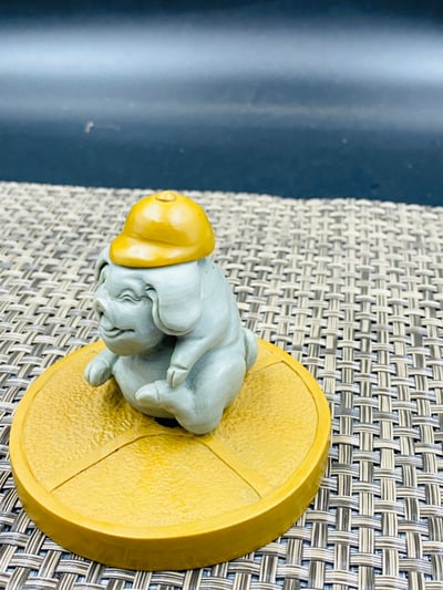 天然巧雕 壽山山秀園石系列【金錢小豬】4