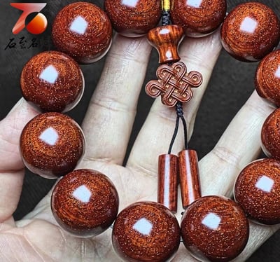 印度小葉紫檀老料／泥料  龍鱗紋20mm×12顆3