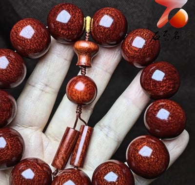 正宗印度小葉紫檀老料18mm×13顆5