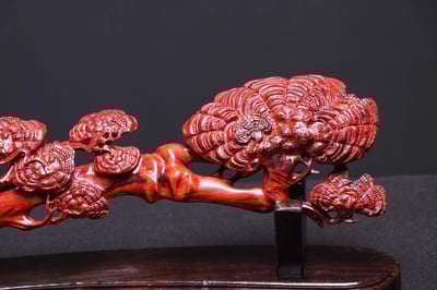 印度小葉紫檀【靈芝如意】3