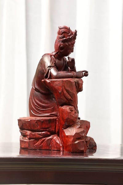 印度小葉紫檀清刀製 三十三觀音之十九【能靜觀音】5