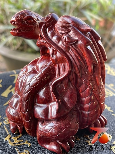 印度小葉紫檀高油密二膘材質 湘工手作【四大神獸】6