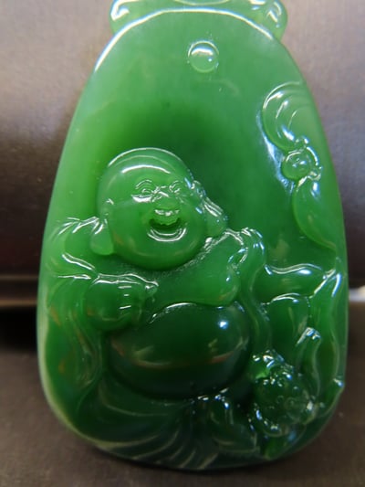 精品和田俄碧老料【彌勒笑佛】2