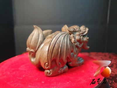 印度老山檀香極品陰沉黑肉料【飛天貔貅】3