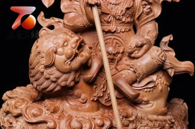 印度老山檀香  名師作品【財寶天王】5