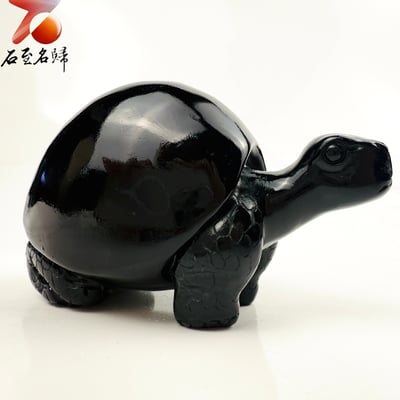 丹東石純手工雕烏龜 張國民雕刻家作品【昂首迎福龜】福氣在前 昂首而行3