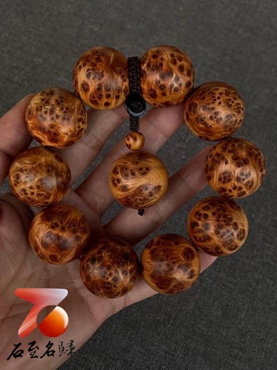 典藏品 太行崖柏滿瘤疤老料25mm×（10+1）顆2