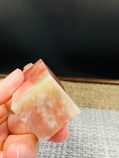 巴林粉凍雞血石印章8