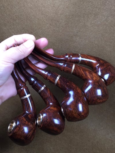 海南黃花梨野生油梨老料製【老爺菸斗】1