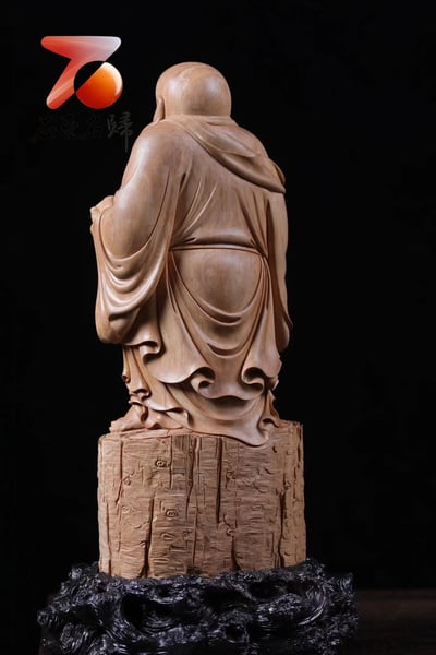 印度老山檀香 名家手作【招財大笑佛】6