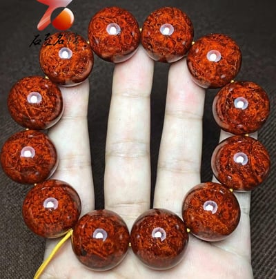 印度小葉紫檀20mm手珠【奇蹟-年年有餘】6