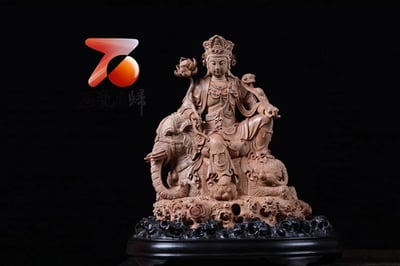 印度老山檀香黑肉手作【文殊普賢】2