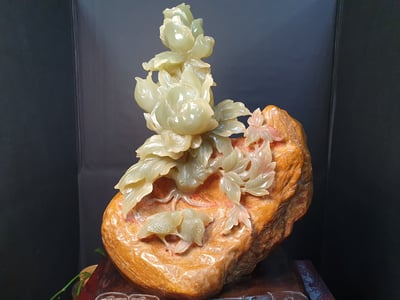 古青玉系列【花開富貴】1