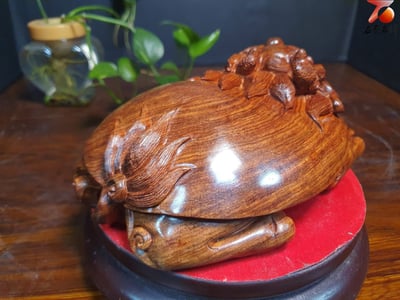 天然 海南黃花梨金黃色油梨老料【大龍龜】5