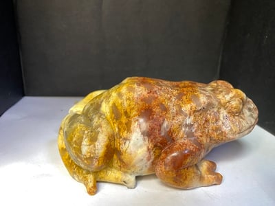 壽山瑪瑙石【紅紅火火-呱呱來財】3