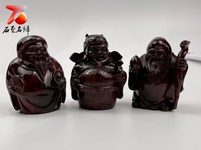 印度小葉紫檀高油密二膘材質 【福祿壽】1