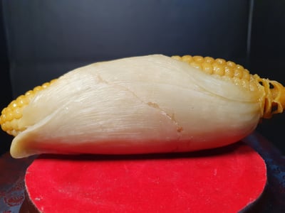 田黃石收藏品 風水擺件 寮國田黃石【玉米】5