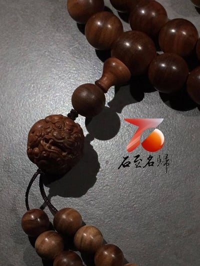 標杆級收藏｜印度老山檀香・邁索爾正區頂級黑肉沉水12mm手串5