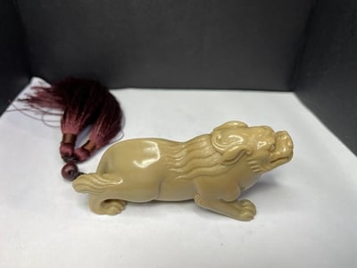 老師傅手工 寮國旗降體手把件【古獸龍龜】6