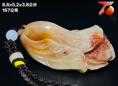 精美壽山石 老師傅手工雕刻【招財金蟾】1