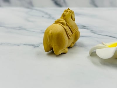 黃楊木精雕【唐馬】3