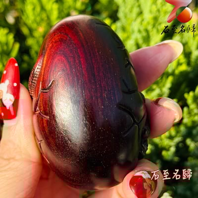 天然 印度小葉紫檀高油密滿金星樹心料 湘工手作【厚積薄發，破殼成龍】4