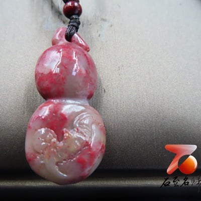軟底雞血石掛件、手把件【福祿】2