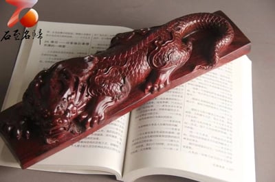 臻選印度小葉紫檀優質醇化整料全手工雕刻【蚣蝮 避水獸】吸金獸2