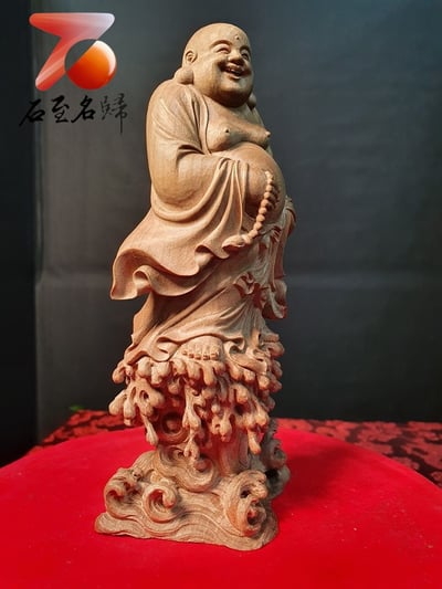 印度老山檀香黑肉手作【自在歡喜佛】5