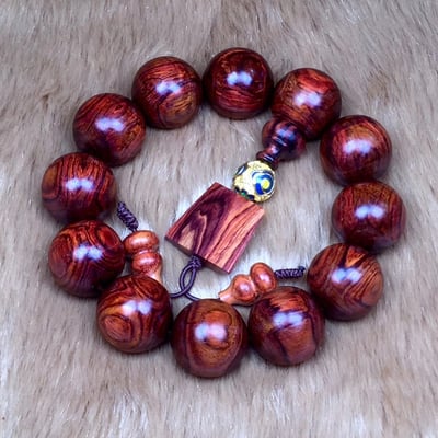 海南黃花梨 野生料鬼臉19.5mm手珠5