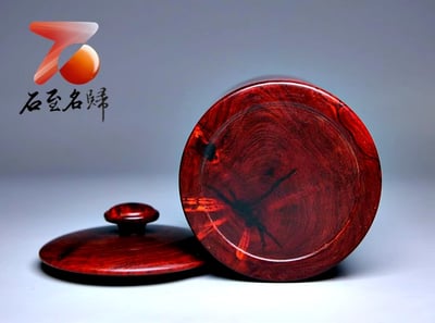 帝王之木-印度小葉紫檀實心瘤疤料製【瘤疤茶葉罐】8