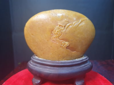 寮國田黃石系列【深山訪友】3