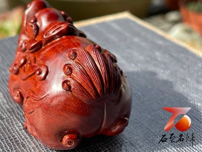 印度小葉紫檀高油密二膘材質 湘工手作【貔貅】6