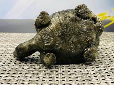 壽山峨嵋石精雕作品【長壽龜】5