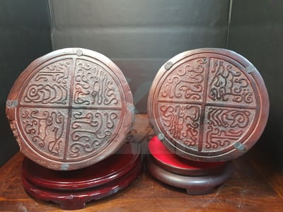 印度小葉紫檀 中子親刻【仁壽龍龜】7