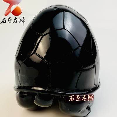 丹東石純手工雕烏龜 【福頭龜寶】張國民老師作品5