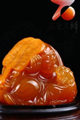 金獎大師柯典斌作品 精品北部老礦極品結晶麥芽黃【羅漢戲獸】9