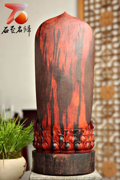 印度小葉紫檀大口徑拆房老料清刀款【無量壽佛】8