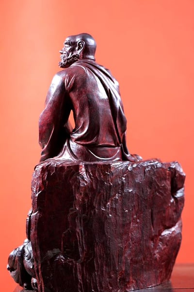 印度小葉紫檀 名家手作【笑獅羅漢】6