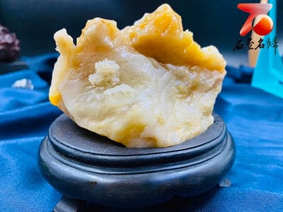 老撾北部田黃石雕件 老師傅手工雕【山裡人家】 附精美收藏禮盒3