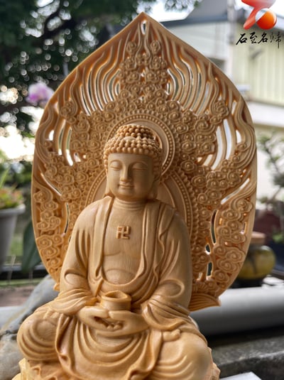 正宗加拿大檜木 慈悲接納【托缽如來佛祖】智慧與福德的象徵5